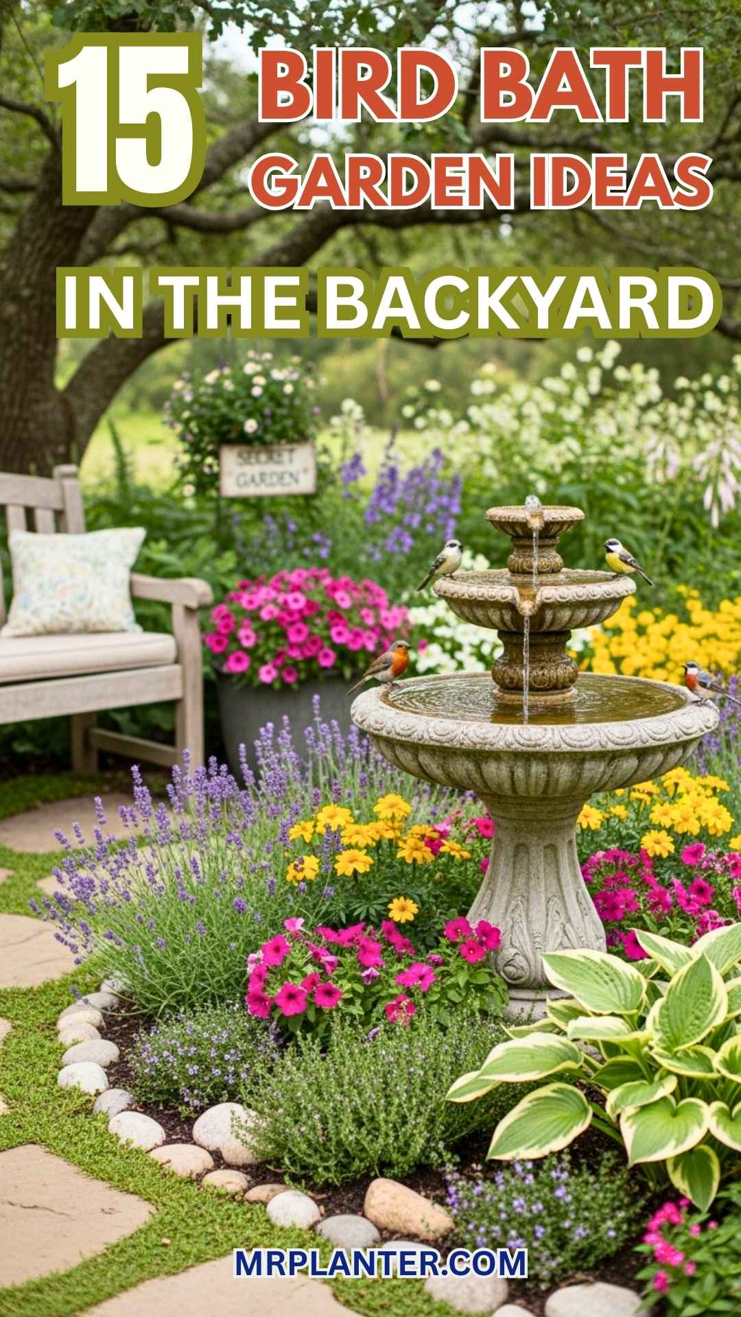 Bird Bath Garden Ideas