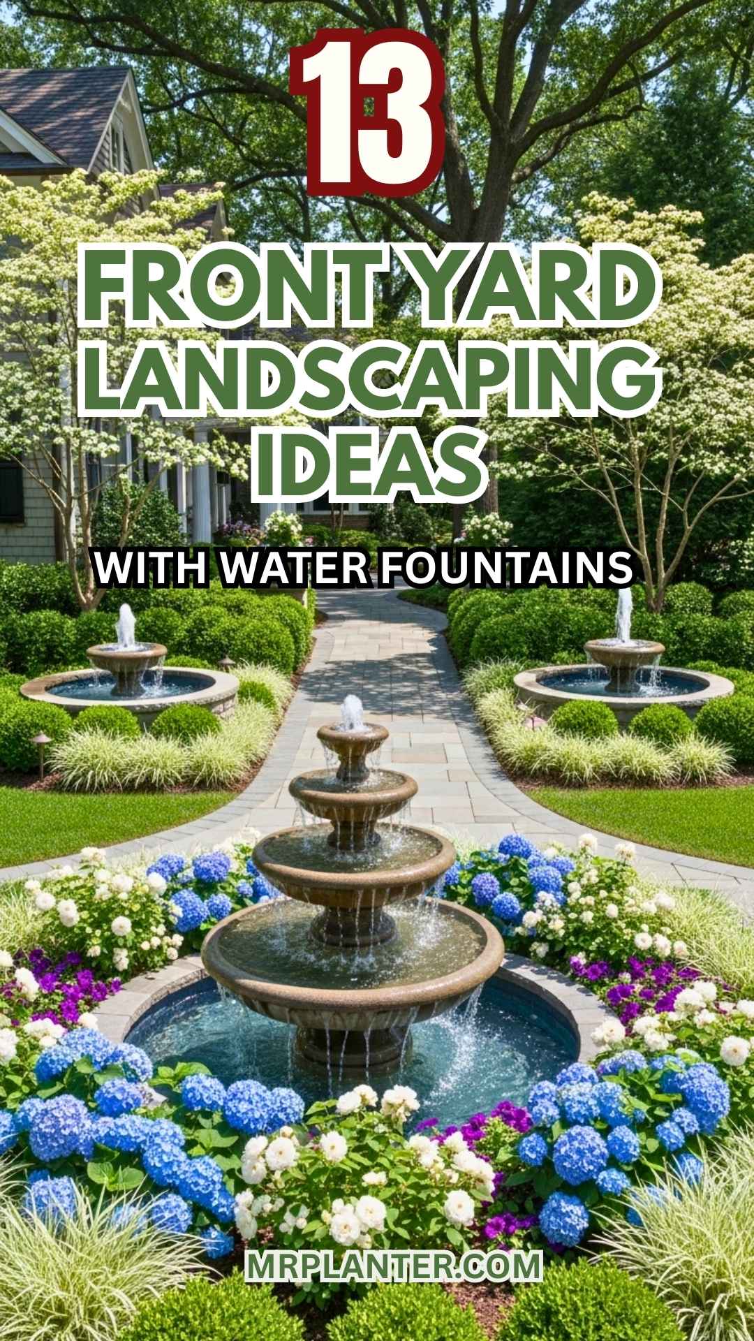 Front Yard Landscaping Ideas With Water Fountains