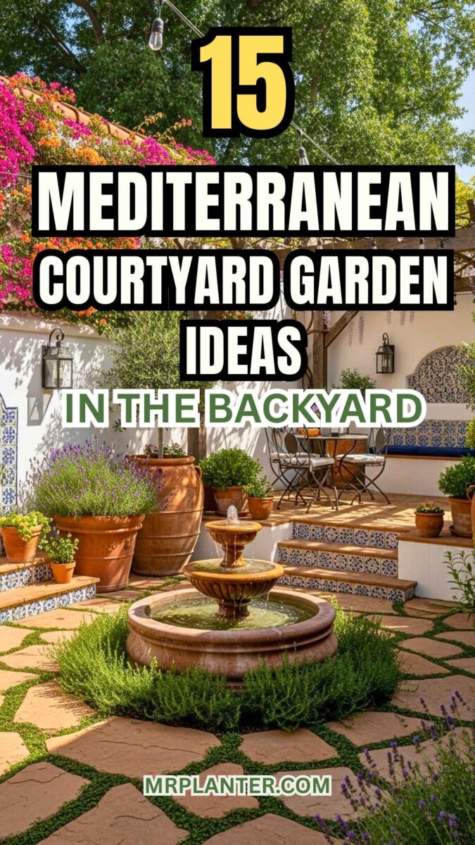 Mediterranean Courtyard Garden Ideas