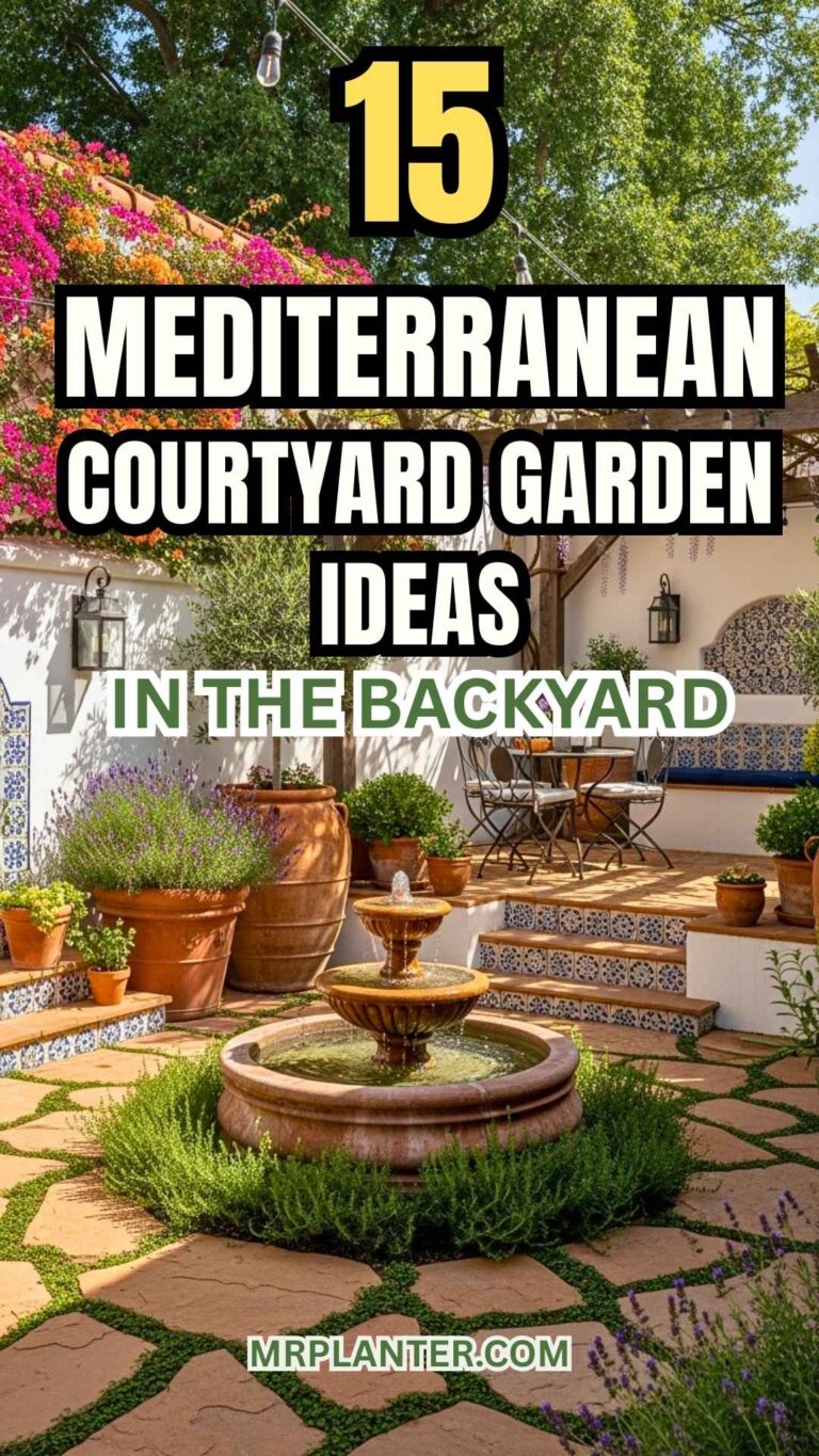 Mediterranean Courtyard Garden Ideas