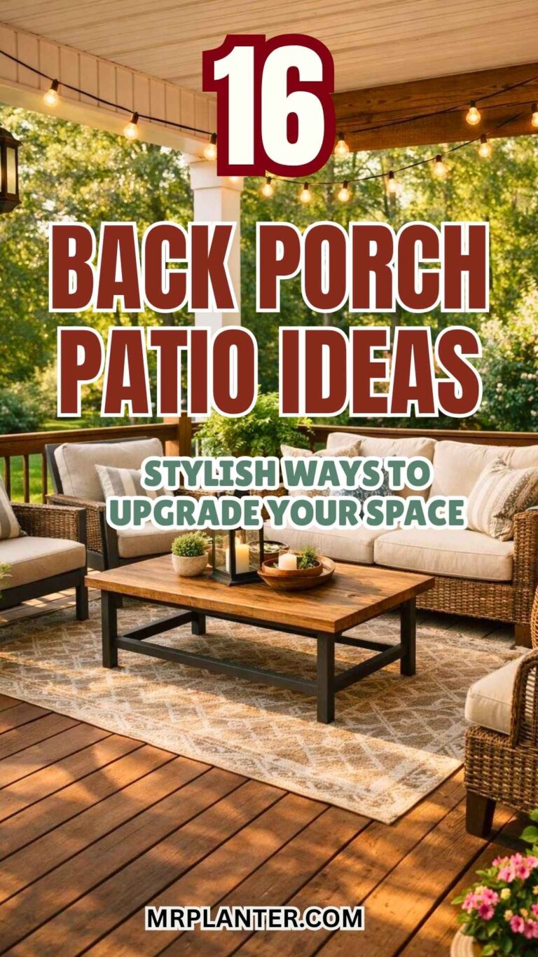 Back Porch Patio Ideas