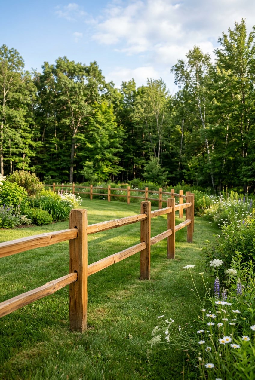 Split Rail Fence Ideas In The Backyard: 18 Rustic Picks