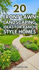 20 Front Lawn Landscaping Ideas For Ranch-Style Homes That Feel Flat Or Outdated Front Lawn Landscaping Ideas For Ranch-Style Homes