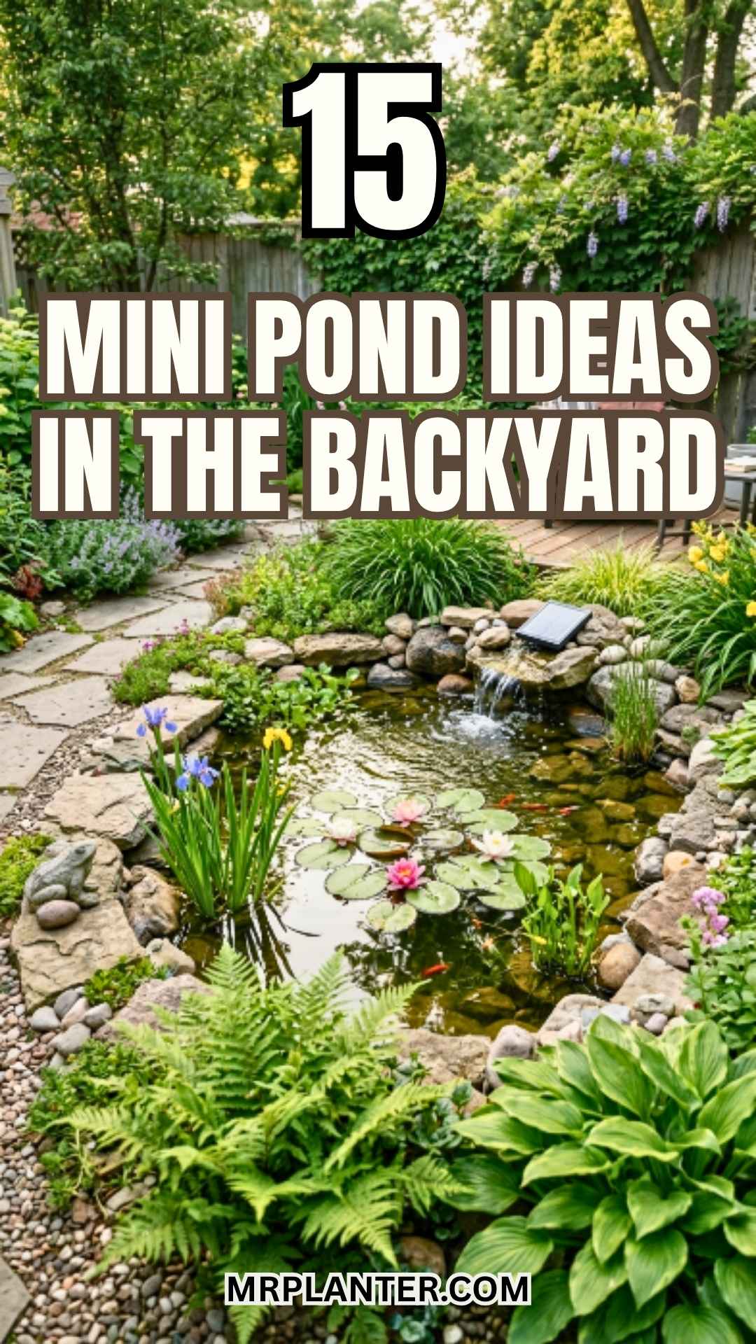 Mini Pond Ideas In The Backyard