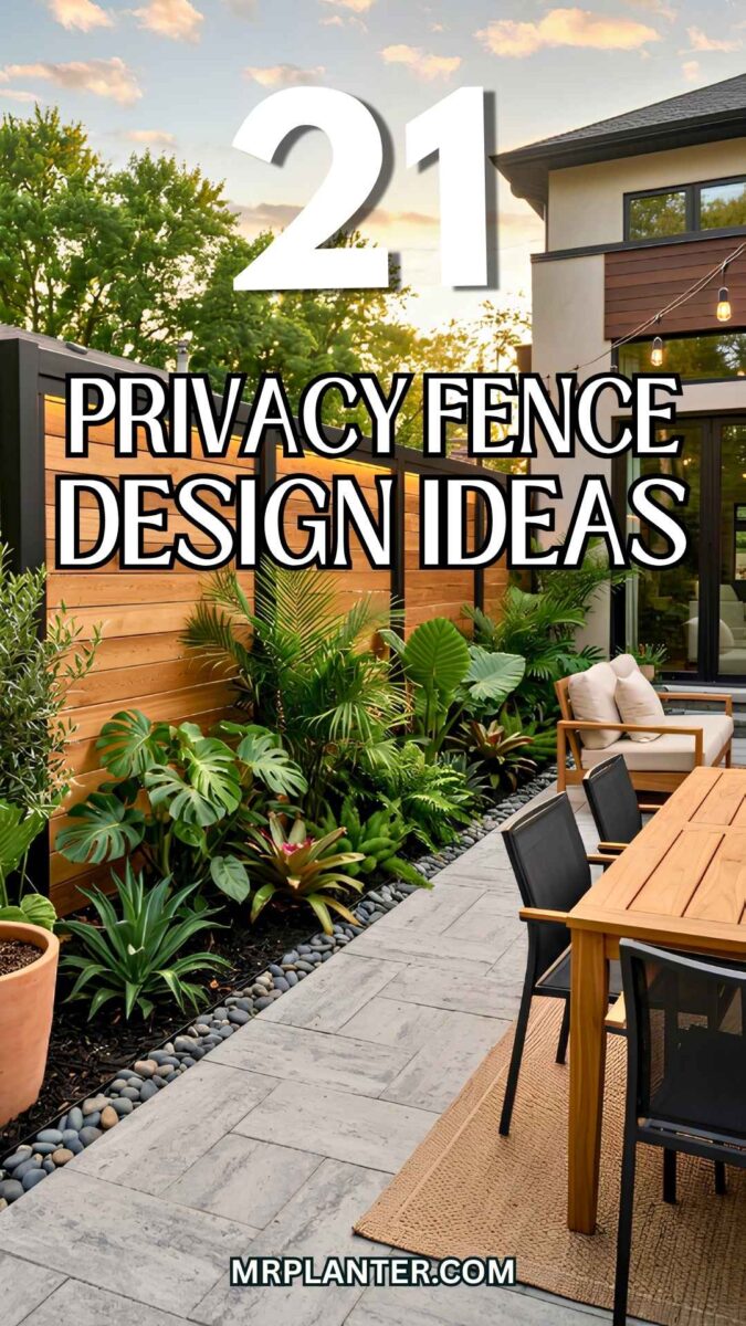 Privacy Fence Design Ideas