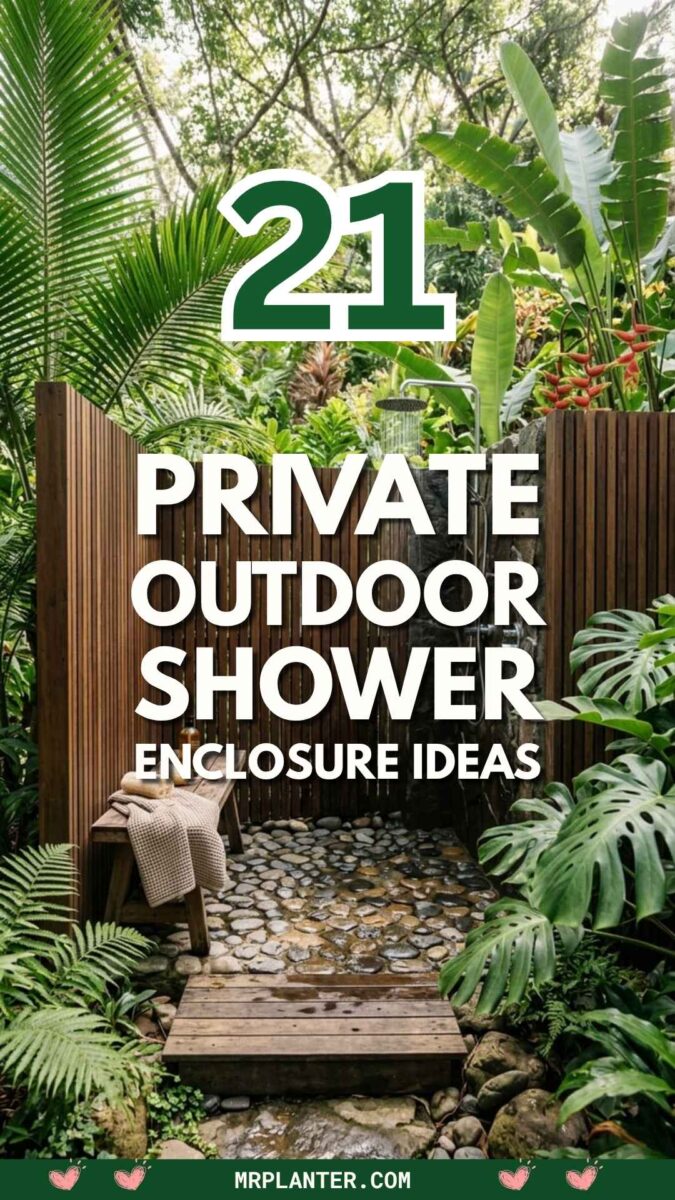 Private Outdoor Shower Enclosure Ideas