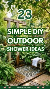 Simple DIY Outdoor Shower Ideas