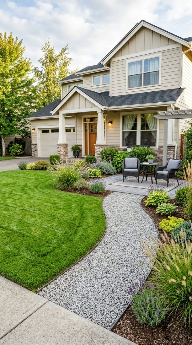 18 Low-Maintenance Front Lawn Landscaping Ideas For Busy Homeowners