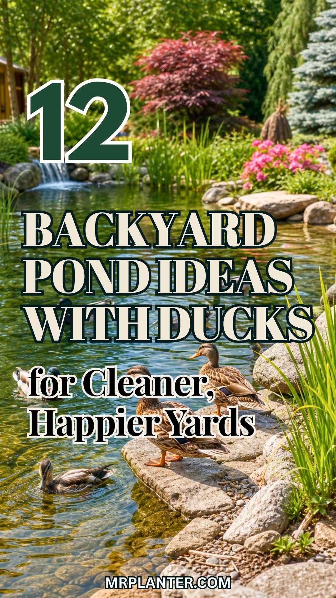 12 Backyard Pond Ideas With Ducks for Cleaner, Happier Yards