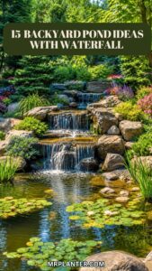 Backyard Pond Ideas With Waterfall