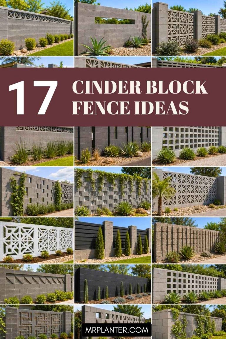Cinder Block Fence Ideas