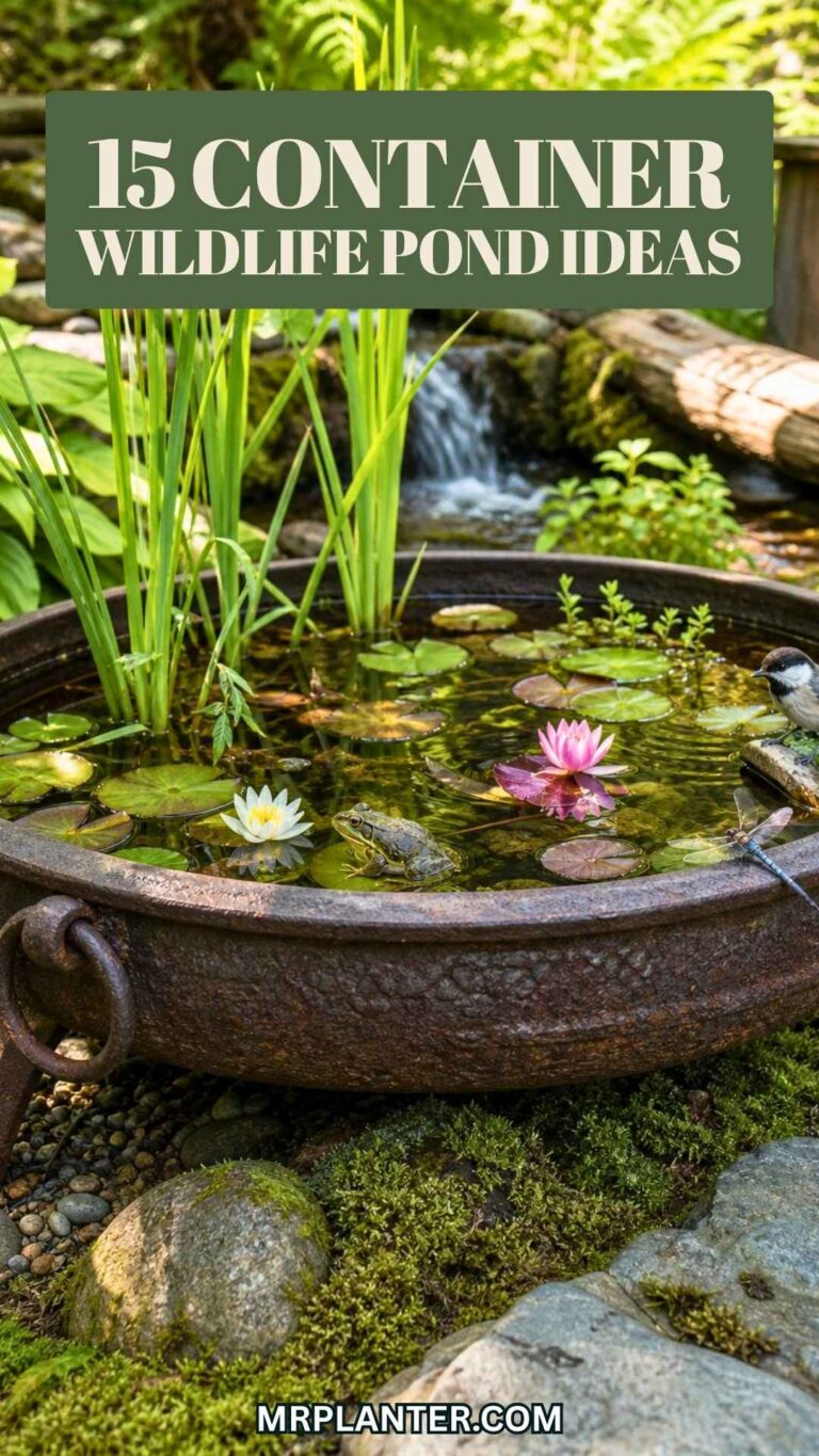 Container Wildlife Pond Ideas