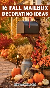 16 Fall Mailbox Decorating Ideas for Cozy Curb Appeal Fall Mailbox Decorating Ideas