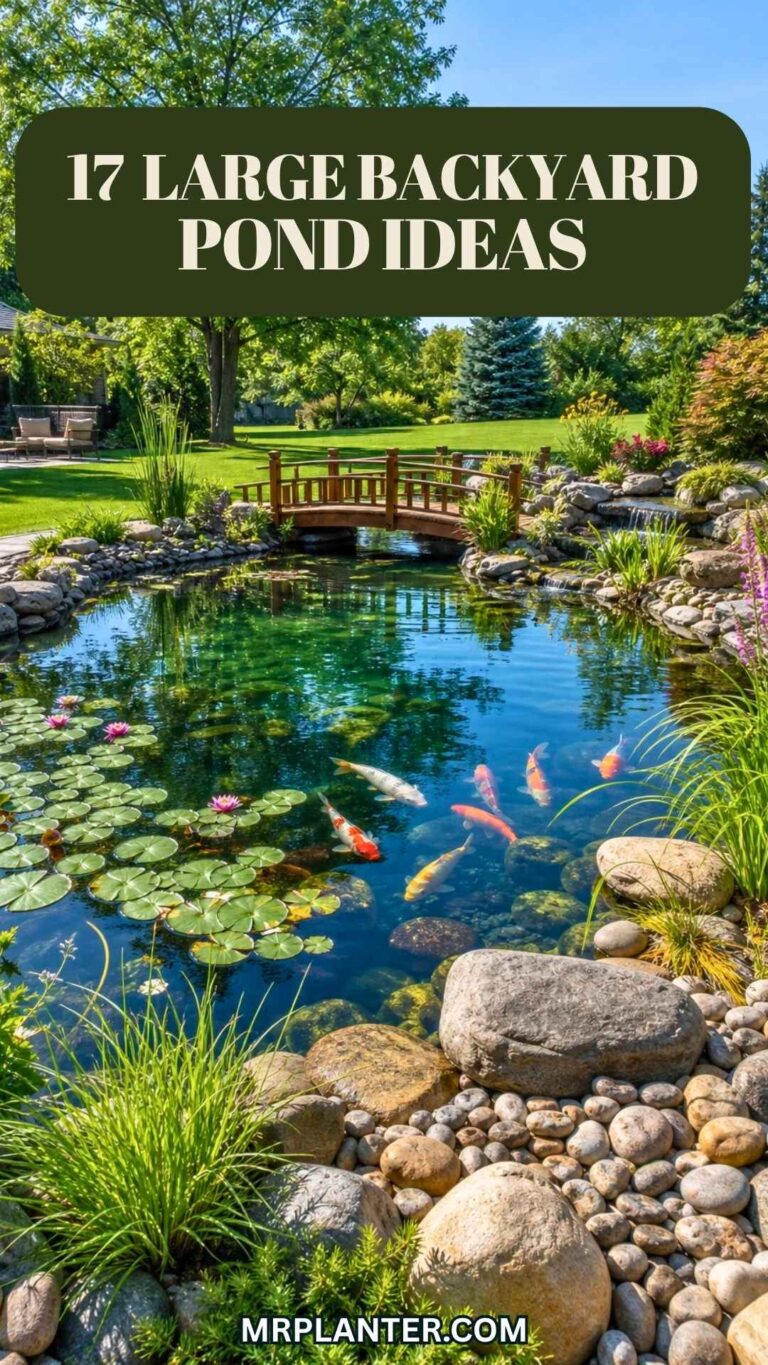 Large Backyard Pond Ideas