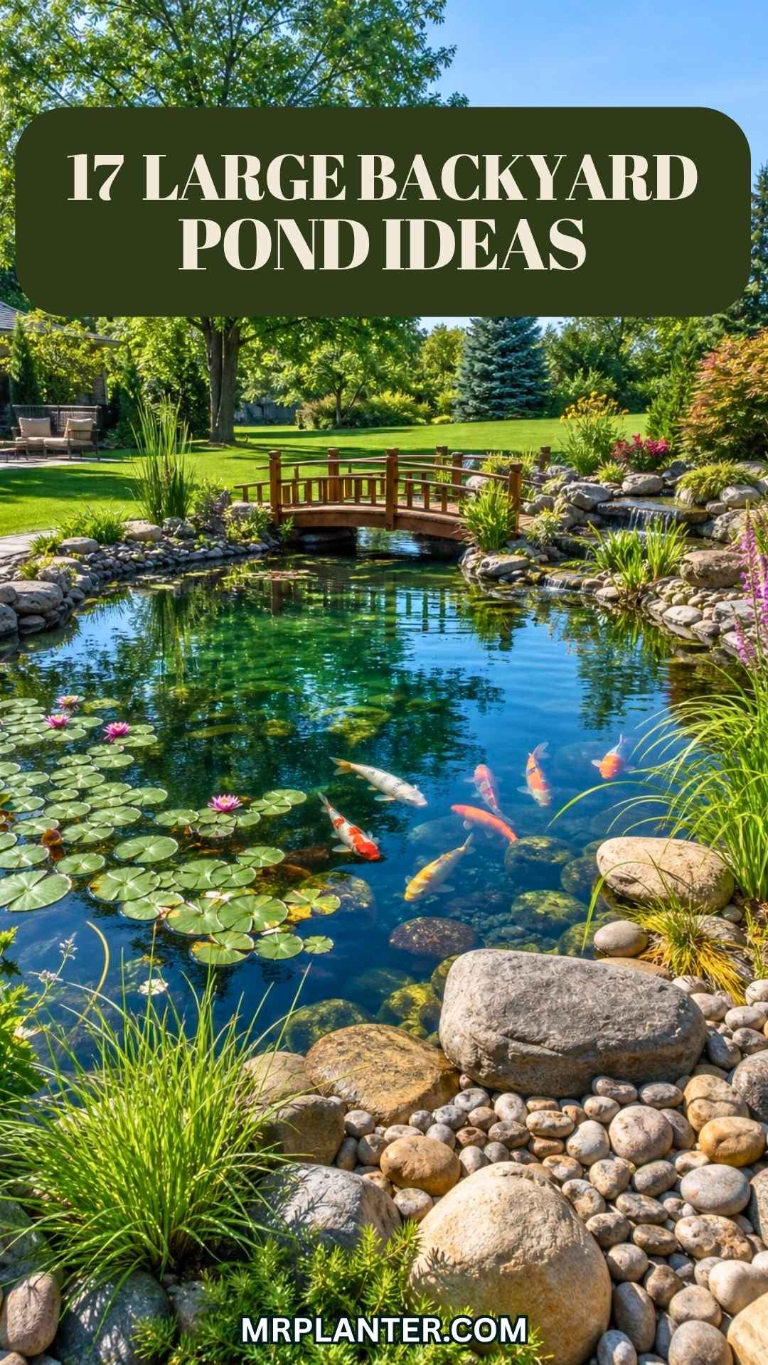 17 Large Backyard Pond Ideas For A Stunning Garden