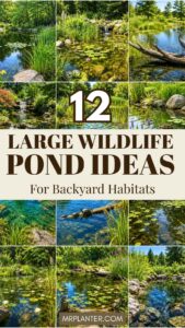 12 Large Wildlife Pond Ideas For Backyard Habitats Large Wildlife Pond Ideas
