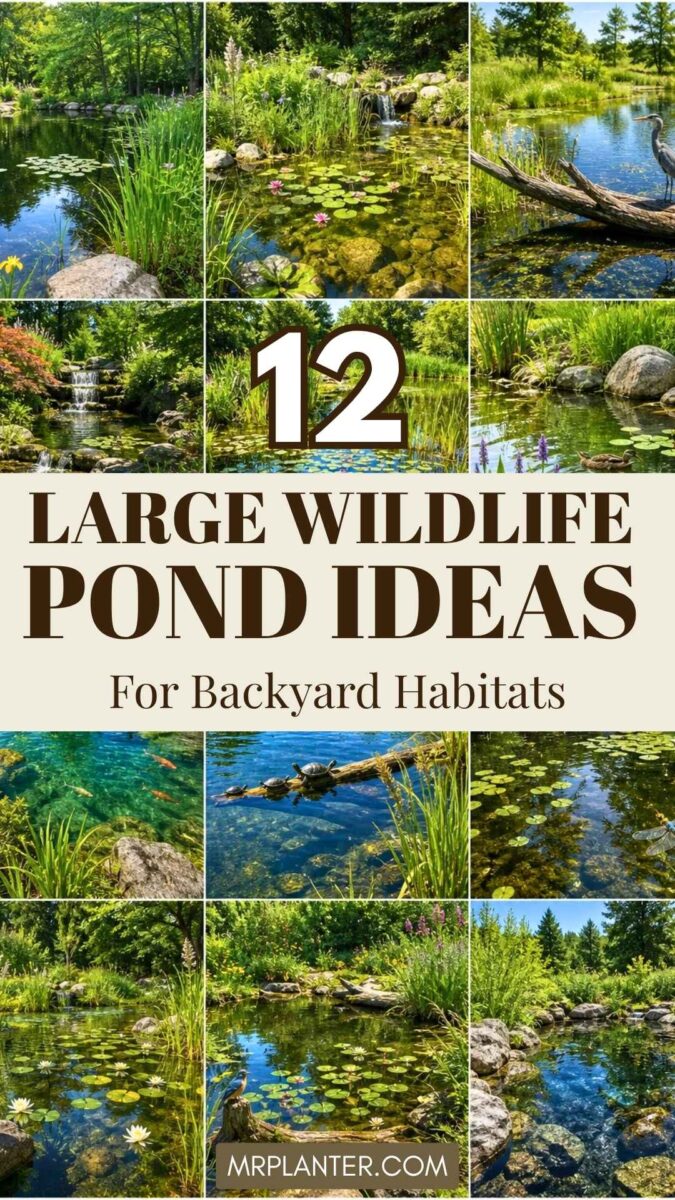 Large Wildlife Pond Ideas