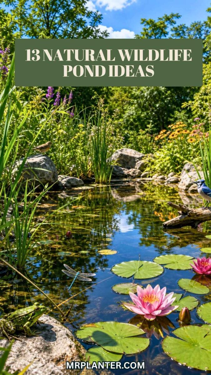 Natural Wildlife Pond Ideas