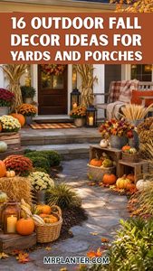 16 Outdoor Fall Decor Ideas For Yards And Porches Outdoor Fall Decor Ideas