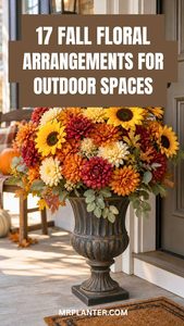 17 Fall Floral Arrangements for Outdoor Spaces Fall Floral Arrangements