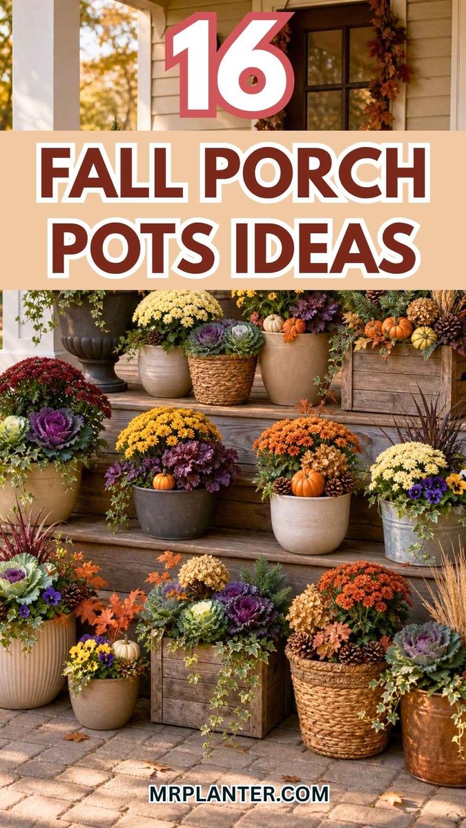 Fall Porch Pots Ideas