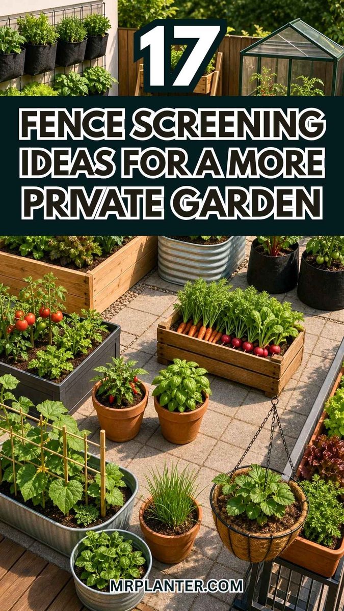 Fence Screening Ideas
