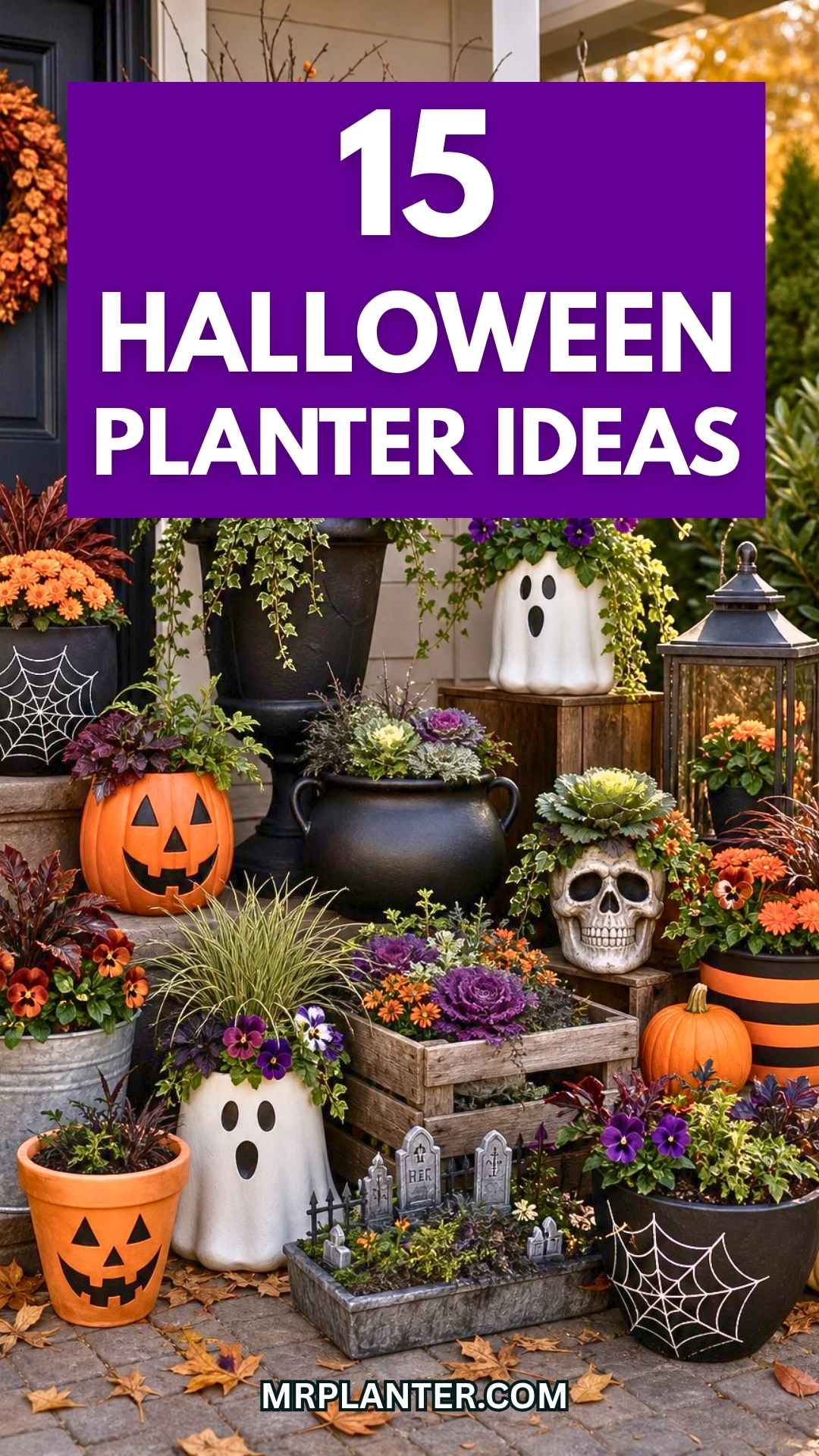 Halloween Planter Ideas