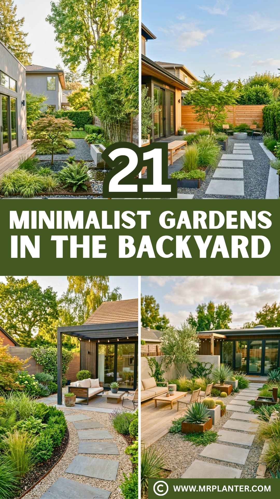 Minimalist Gardens in the Backyard