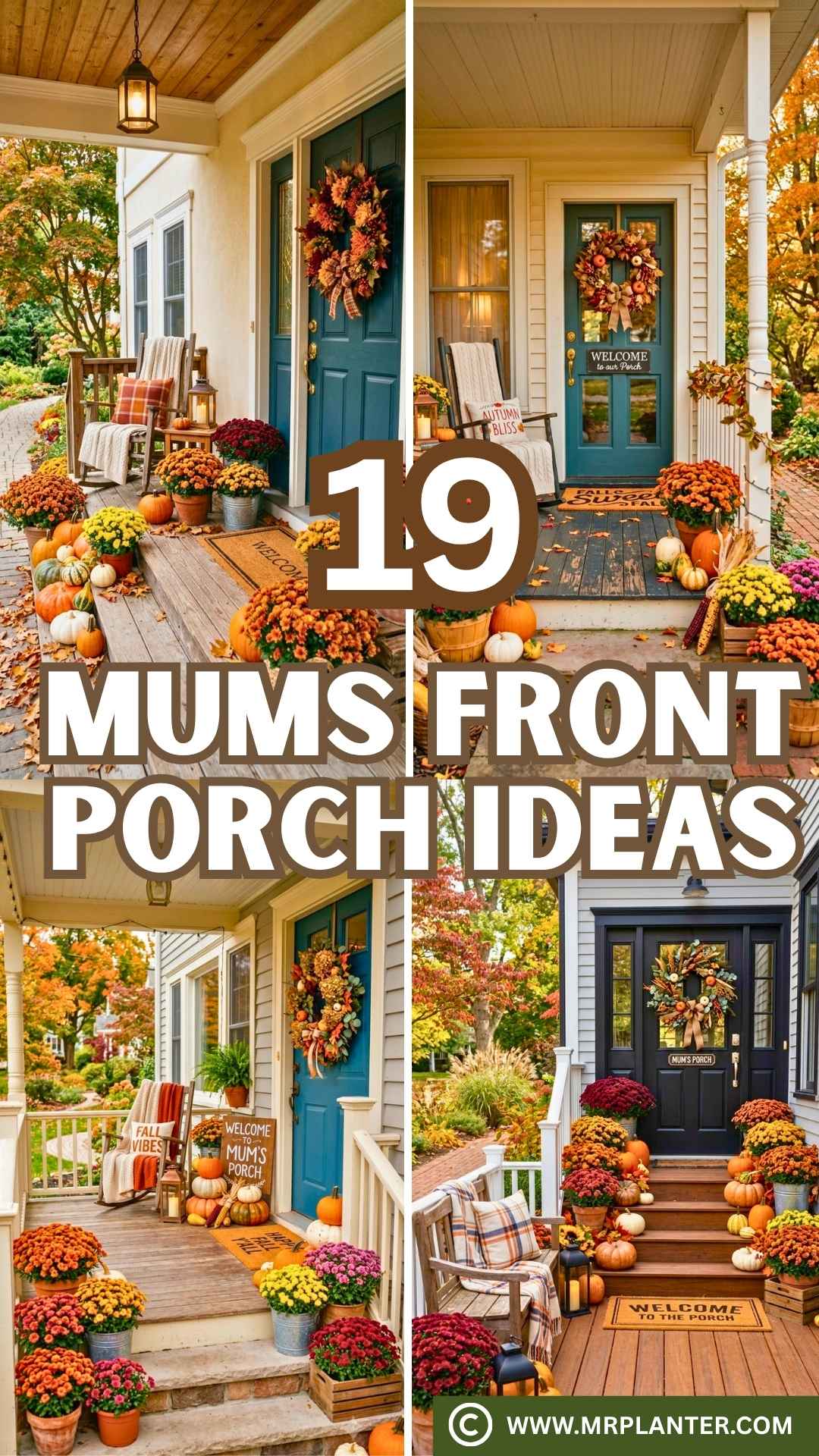 19 Mums Front Porch Ideas for a Colorful Fall Welcome